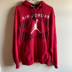 Air Jordan red sweatshirt